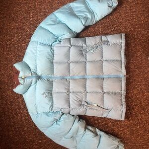 Isis Light Blue and Light Teal Puffer Jacket women's size M